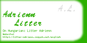 adrienn litter business card